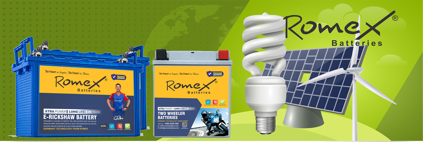 Romex Battery Mathura,  Inverter Batteries IN Mathura, LI-ON INVERTER SYSTEM in Mathura, Automotive Battery in Mathura, Two Wheeler Batteries in Matura